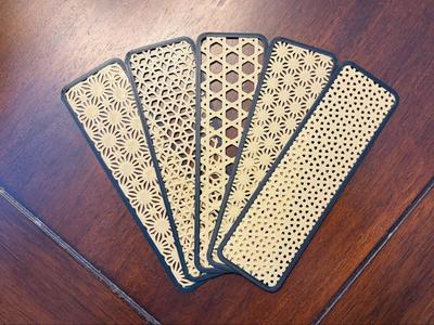 Kumiko-Inspired Bookmarks