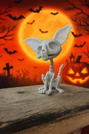 Spooky Skeleton Dog STL File | 3D Printed Halloween Decor | Gothic Home Decor | Gift for Dog Lovers | Creepy Cool Home Decor