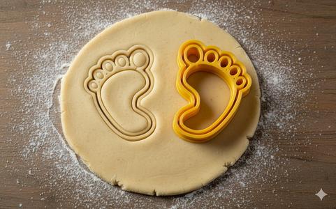 Baby Footprint Cookie Cutter for 3D Printing