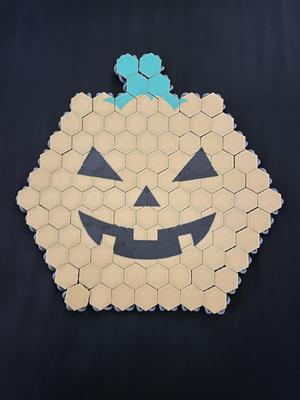 Jack-O’-Lantern NASA Fabric – Pumpkin Chainmail Fidget Toy, Halloween Desk Decor