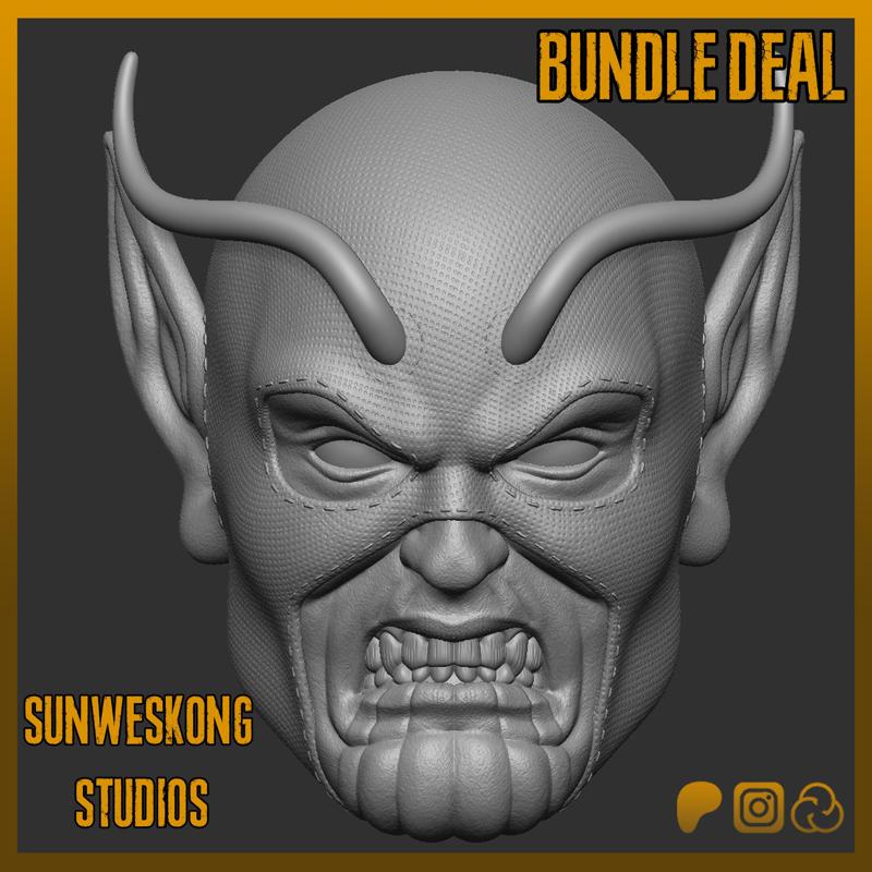 Skrull Heroes Bundle Headsculpt Pack