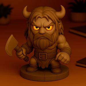 Thorgald the Untamed- Chibi Barbarian of the Bloody Dawn