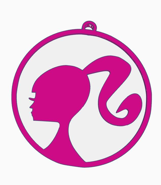 Keychain Keychain Barbie Silhouette Silhouette silhouette