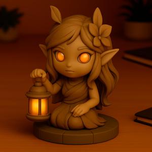 Elyssara - Chibi Nymph of the Solar Veil