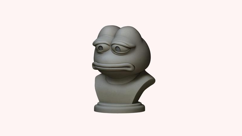 pepe the frog bust
