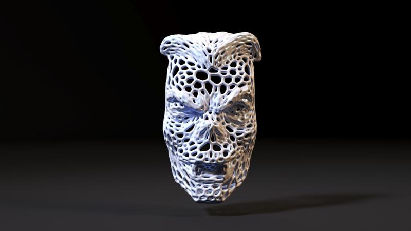 Vampire mask Voronoi