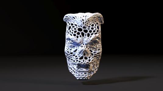 Vampire mask Voronoi