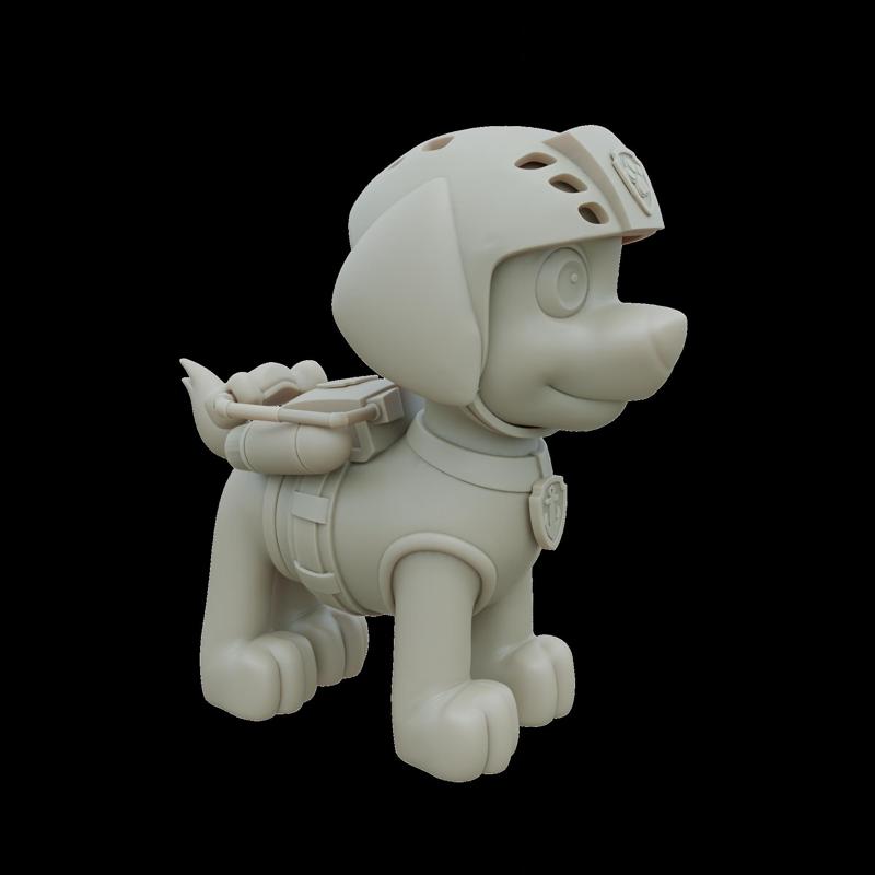 Zuma Paw Patrol High Quality STL Model for 3D Print