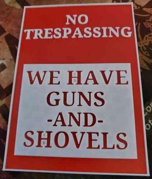 No Trespassing