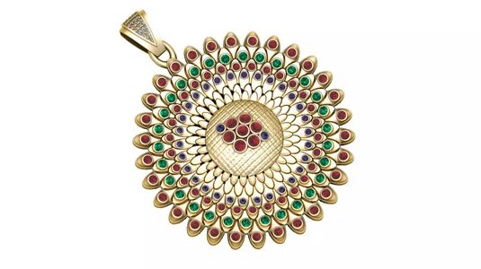 RUSSIAN STYLISH PENDANT 3D PRINTABLE MODEL