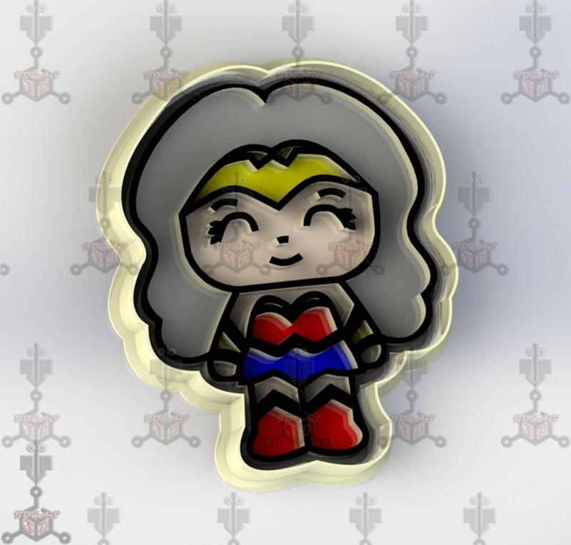 Wonder Woman cookie cutter and marker