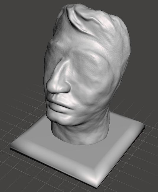 Roman Head ? - 3D Scan of Clay Sculpture