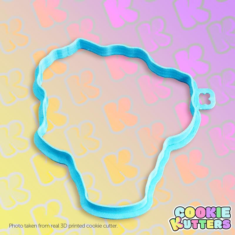 SPRING FLOWERS IN A POT COOKIE CUTTER MOLD