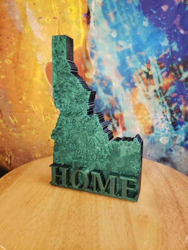 "IdaHome" - Topographic Sign