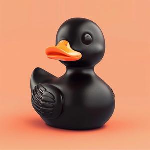 Black Rubber Duck Shadow Float toy