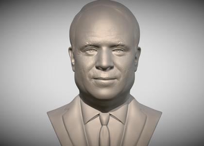 John McCain bust for 3D printing