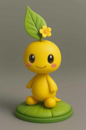 Kawaii Plant Spirit Character – Cute Nature-Inspired 3D Model STL for Printing