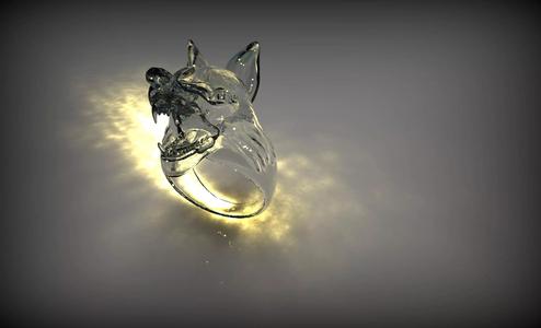 Wolf Head Ring