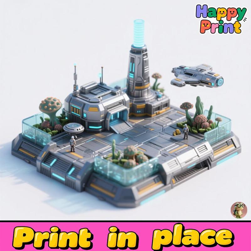 Space City, a science fiction city