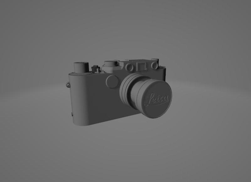 Old Leica IIf Camera – 3D Printable Vintage Camera Model