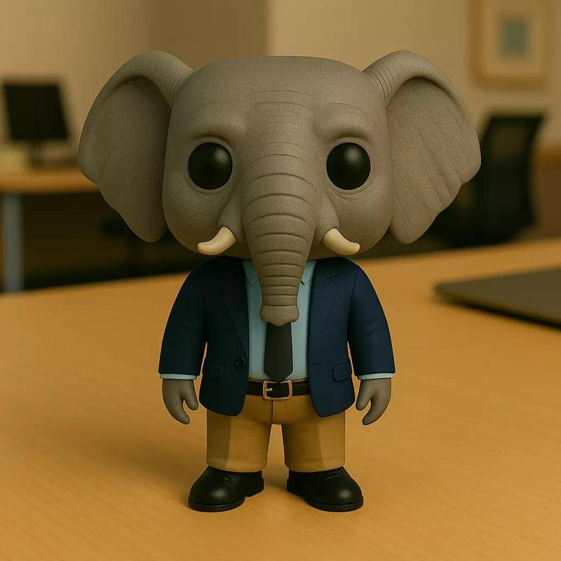 Elefante Ejecutivo El Mentor Sabio de la Oficina