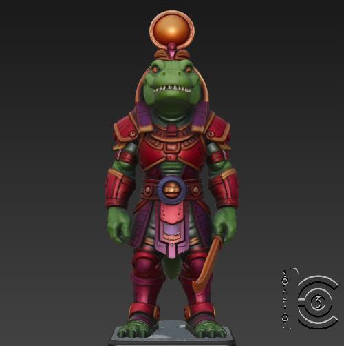 Egyptian Crocodile God - Sobek the Nile Guardian