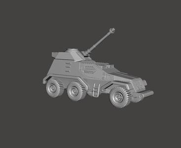 FAN ART A TEAM ARMORED CAR TANK RETRO