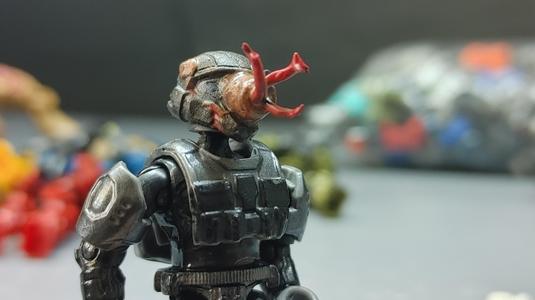 H2A Infected Flood ODST Helmet Halo Mega Bloks/Construx