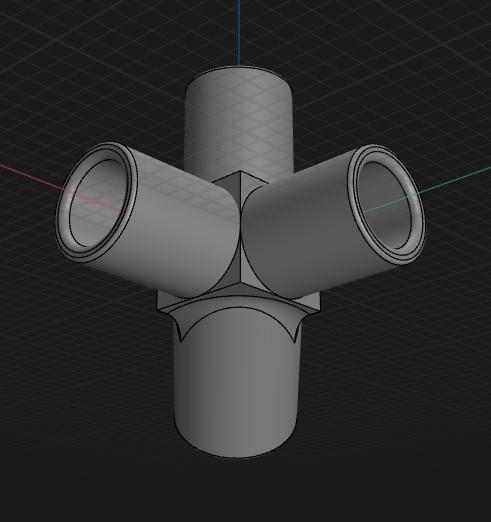 FPV Gate 1/2" PVC Connector 45Deg with Post