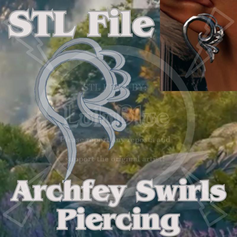 Archfey Swirls Piercing - Baldur's Gate 3