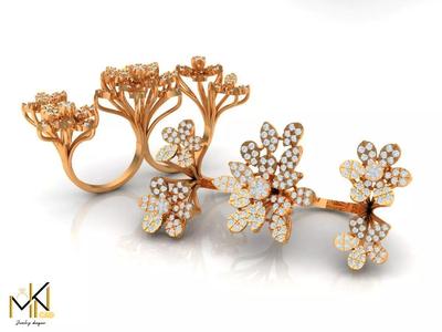 Twin Diamond Ring
