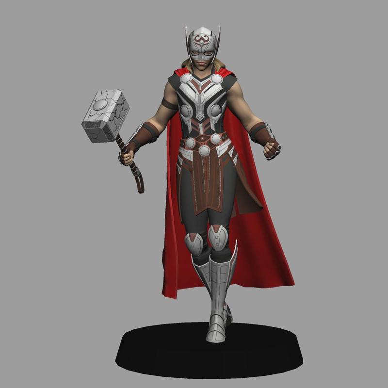 Mighty Thor - Thor Love and Thunder - low poly 3d print