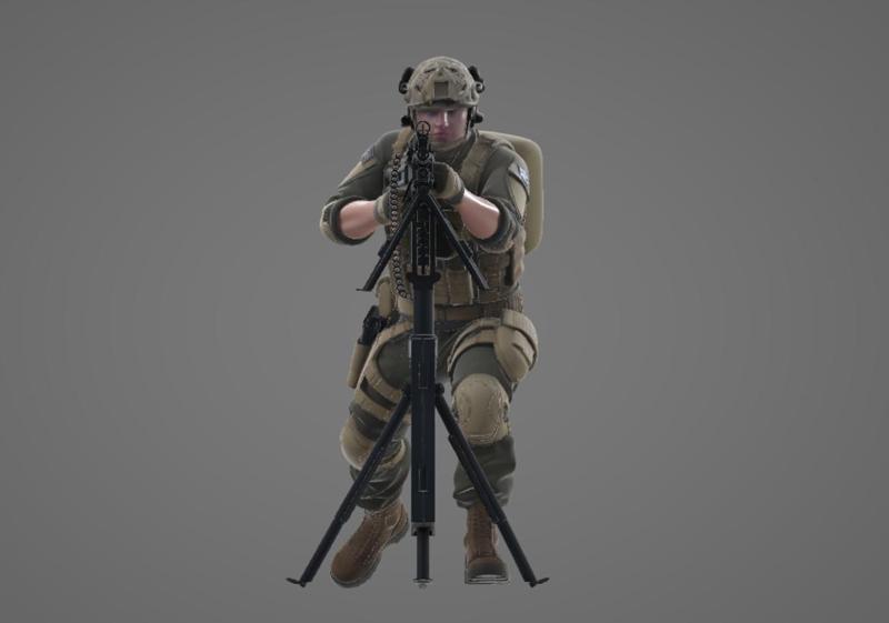 Squad Automatic Rifleman – Firing Stance
