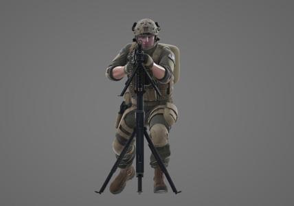 Squad Automatic Rifleman – Firing Stance
