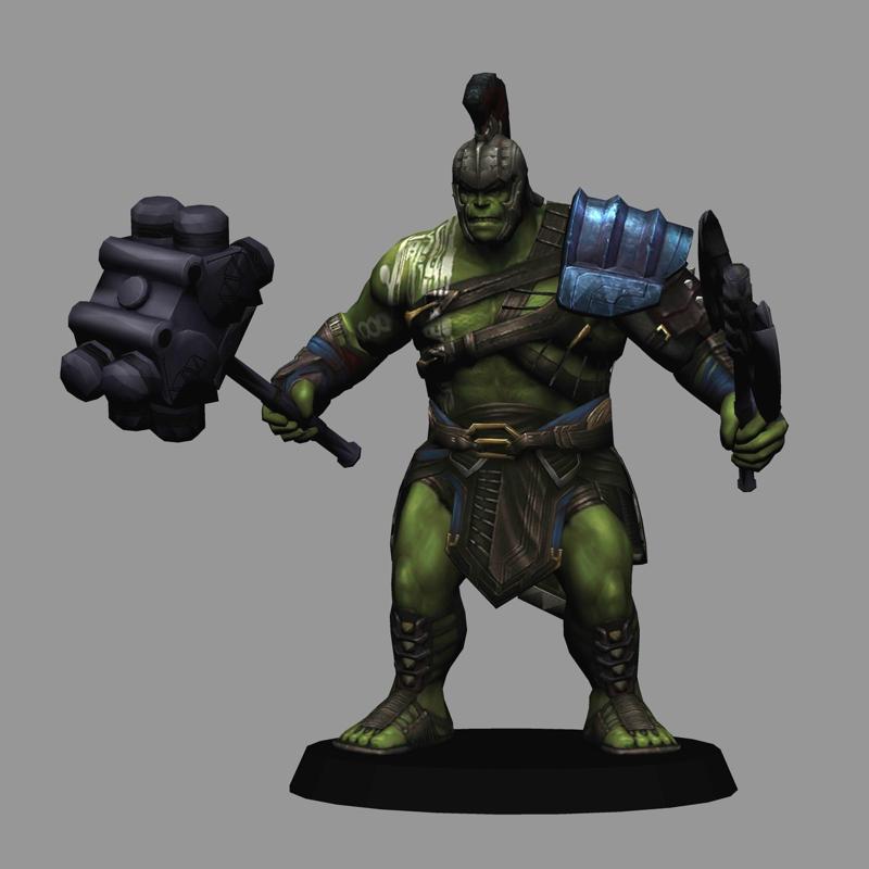 Gladiator Hulk - Thor Ragnarok LOW POLYGONS AND NEW EDITION