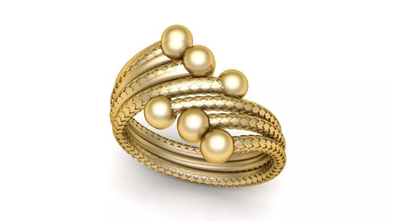 Stylish Women Fashion Ring 3d printable Model