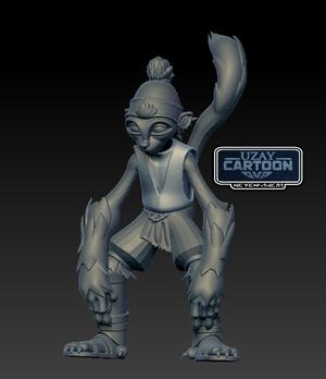Star wars clone wars articulated Lurmen Wag Too 3D print model