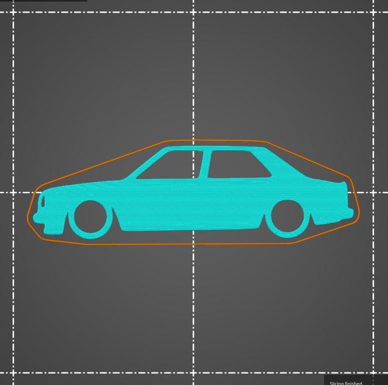 Skoda Estelle 120 125 130 key silhouette