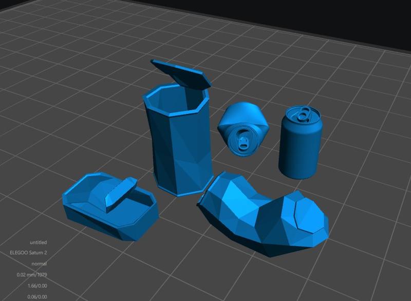 debris for diorama or model