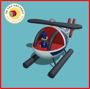 Police Toy Helicopter Prop