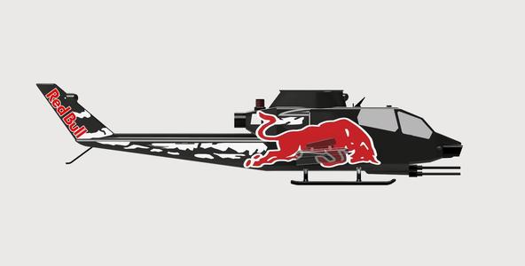 BELL COBRA 209/AH-1F RED BULL RC HELICOPTER