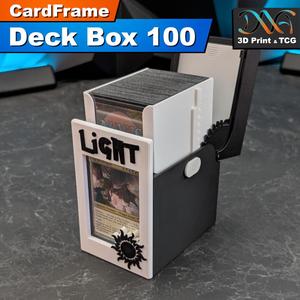 CardFrame Deck Box 100 - Light Design | for MTG Commander Decks / EDH Decks