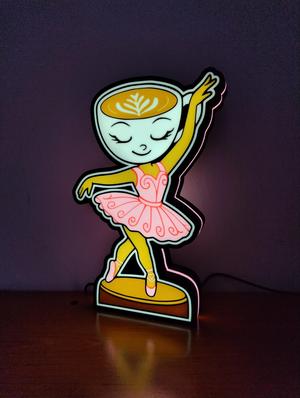 Ballerina Cappuccina Lightbox Lamp