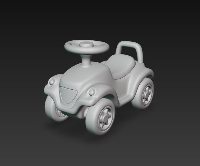Bobby Car - 3D Model Children's Toy Car for 3D Printing