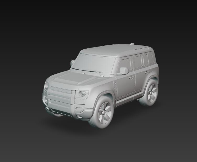 Land Rover Defender - 4x4 off-road classic 3D Model for 3D Printing