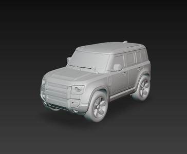 Land Rover Defender - 4x4 off-road classic 3D Model for 3D Printing