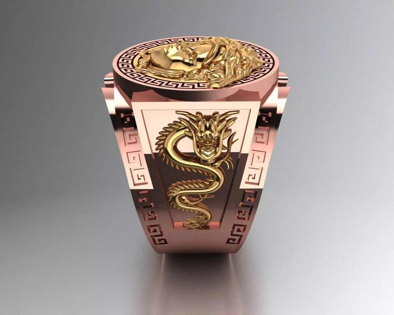 Stylish 3D Ring Model for Jewelry Making And printing R53