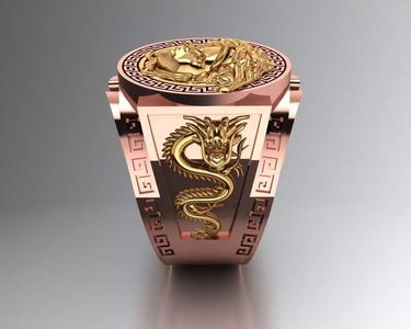 Stylish 3D Ring Model for Jewelry Making And printing R53