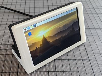 Case for HyperPixel 4.0 Rectangle Touch (Pi Zero) (w. warning message)