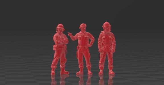 🚒 3 Pack Set 5 - Firefighters H0 | Firefighters H0 - 3 Pack Set 5